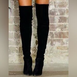 Black Over-the-Knee Women's Boots